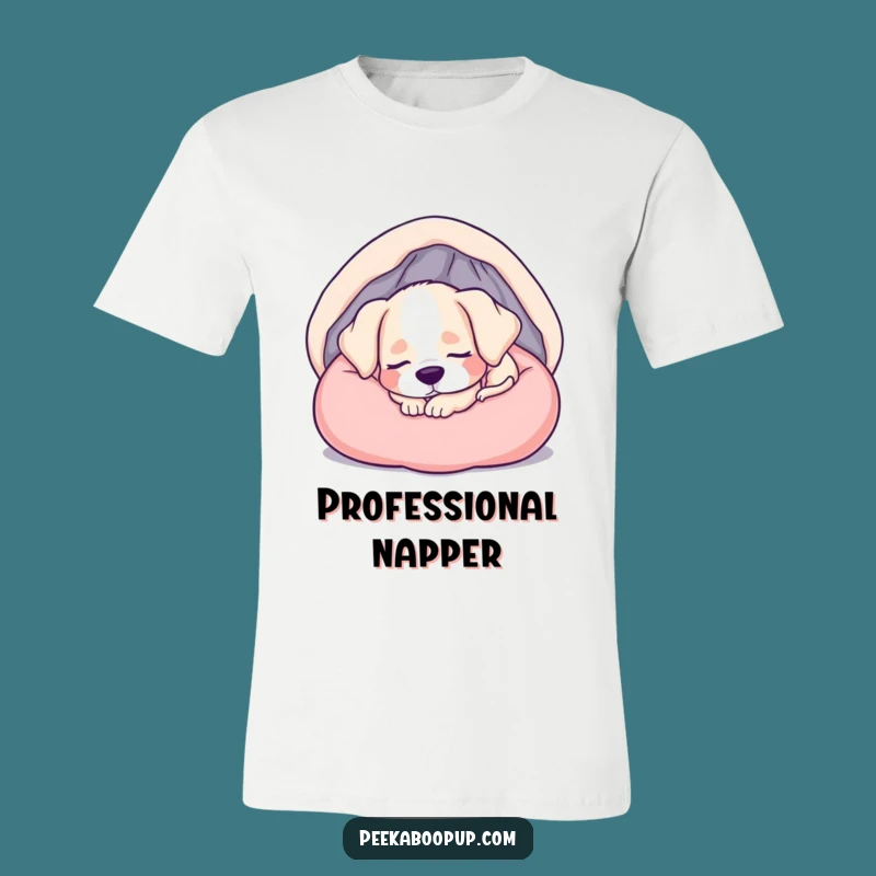 Funny Sleepy Puppy T-Shirt: Embrace Comfort with This Humorous Nap-Time Tee