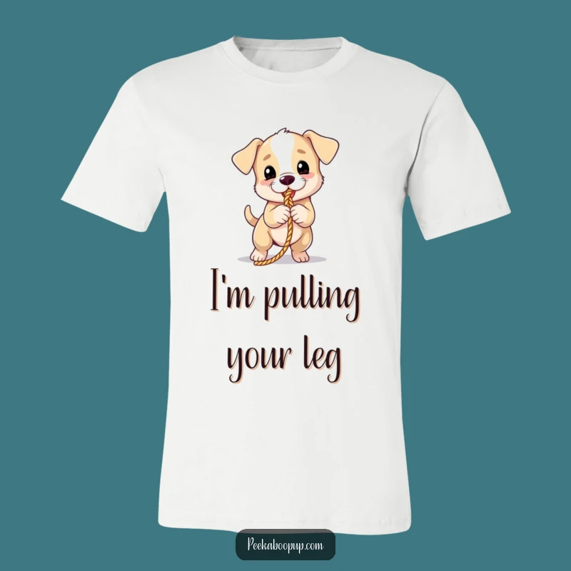 Funny Puppy Tug Funny T-Shirt