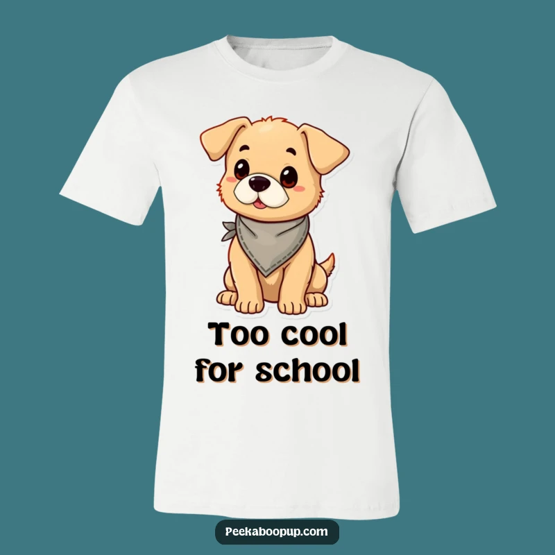 Funny Proud Puppy Bandana T-Shirt - Hilarious Stylish Dog Tee!