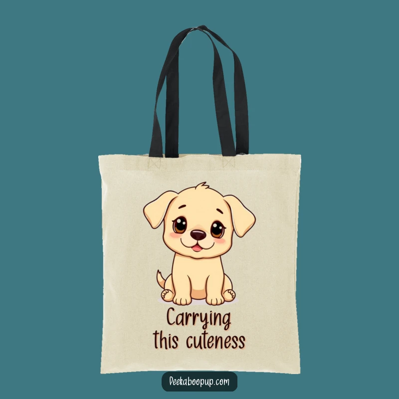 Funny Puppy Begging Tote Bag