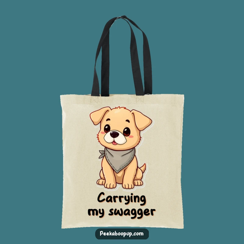Funny Proud Puppy Bandana Tote Bag - Hilarious & Practical Stylish Bag!