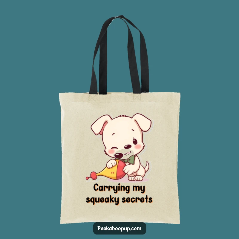 Funny Puppy Bowtie Tote Bag - Stylish & Hilarious Accessory for Dog Lovers