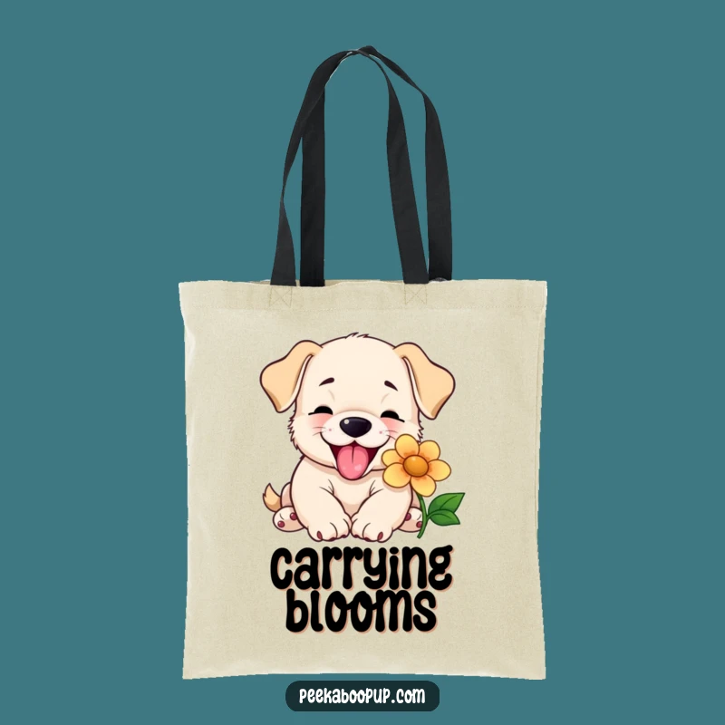 Funny Puppy Lick Tote Bag - Carry Your Joyful Kisses